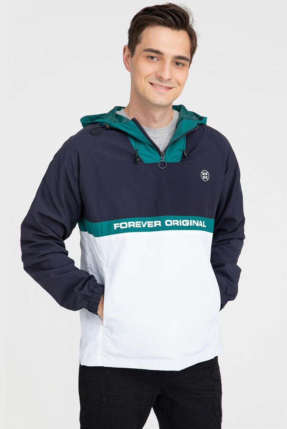 FASHION'S PARK - Chaqueta Hombre Con Gorro Print