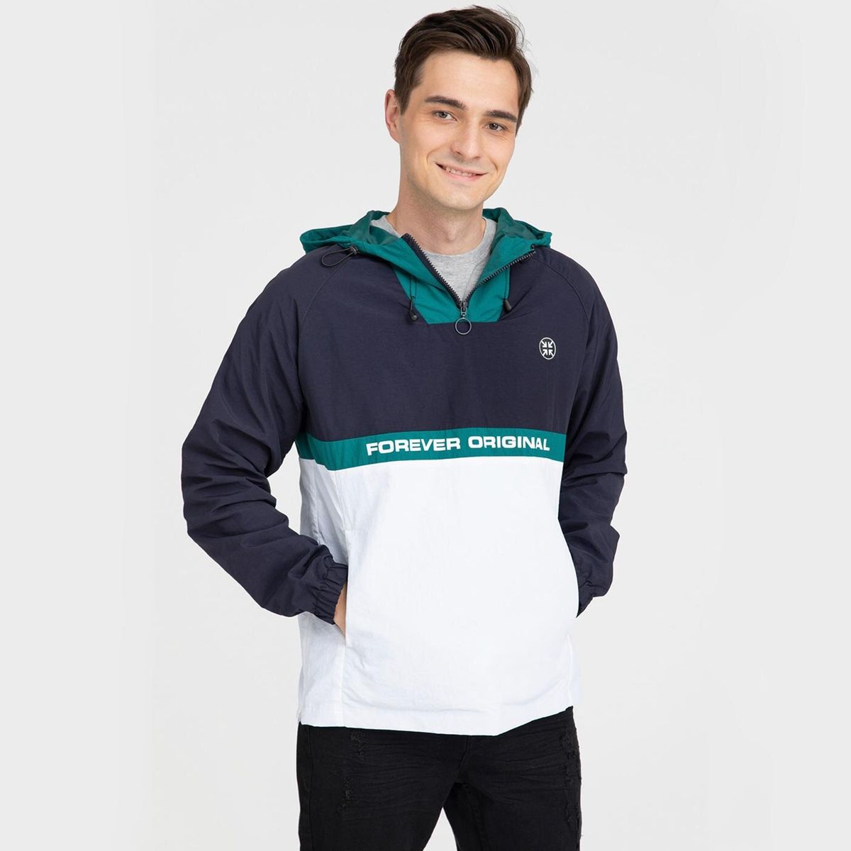 FASHION'S PARK - Chaqueta Hombre Con Gorro Print