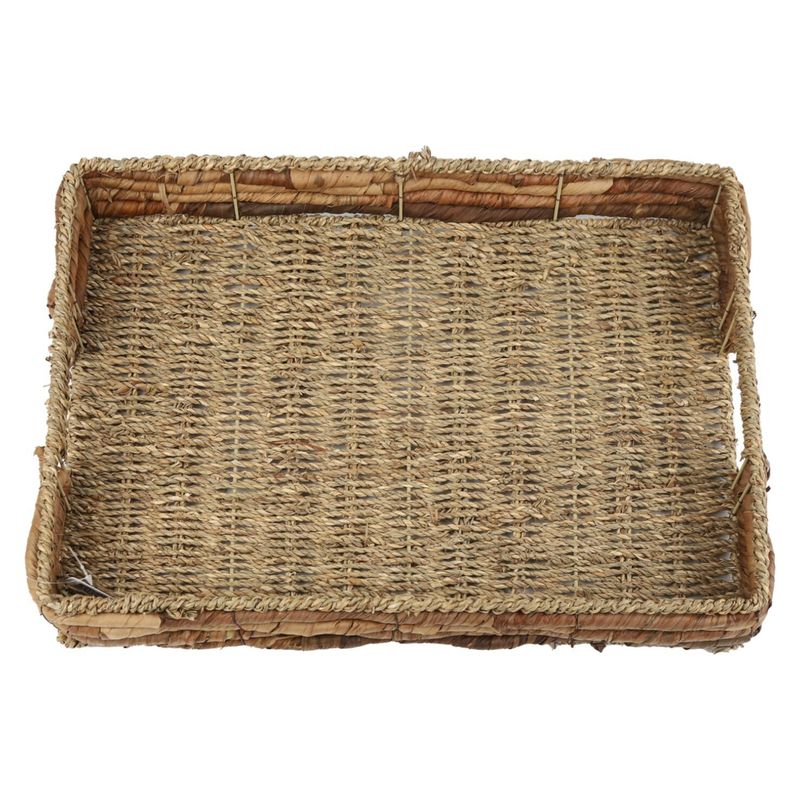HOMEWELL - Bandeja de Rattán Rectangular 46X33X5.5Cm