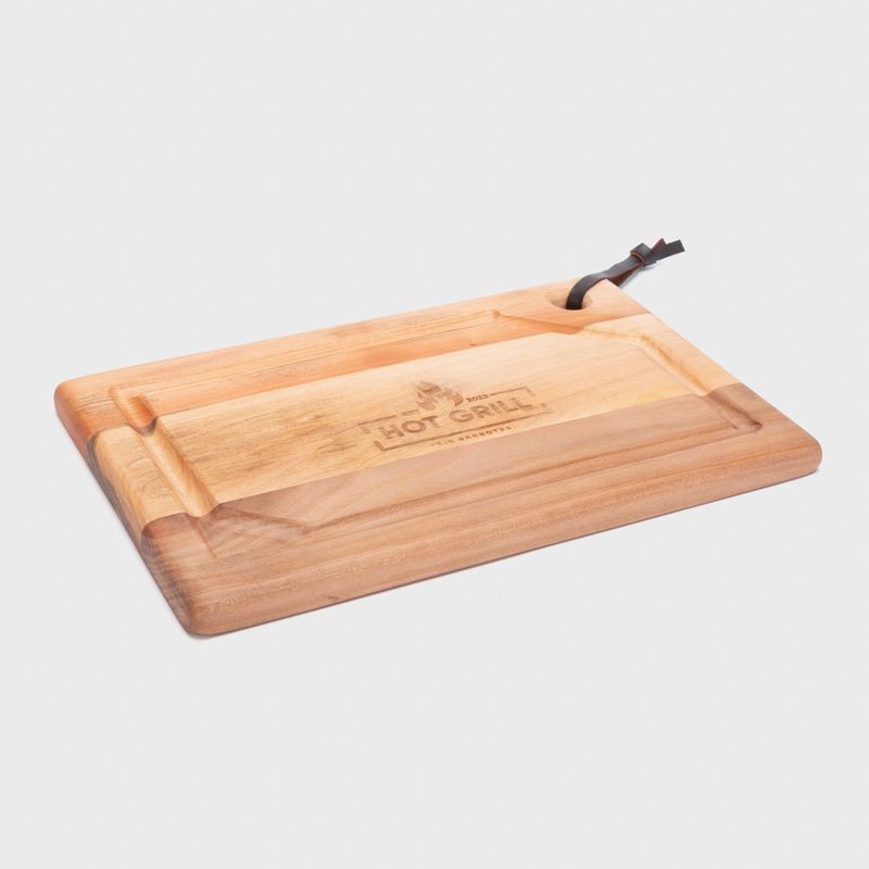SIN BARROTES - Tabla Madera Nativa Asado Hot Grill Sin Barrotes