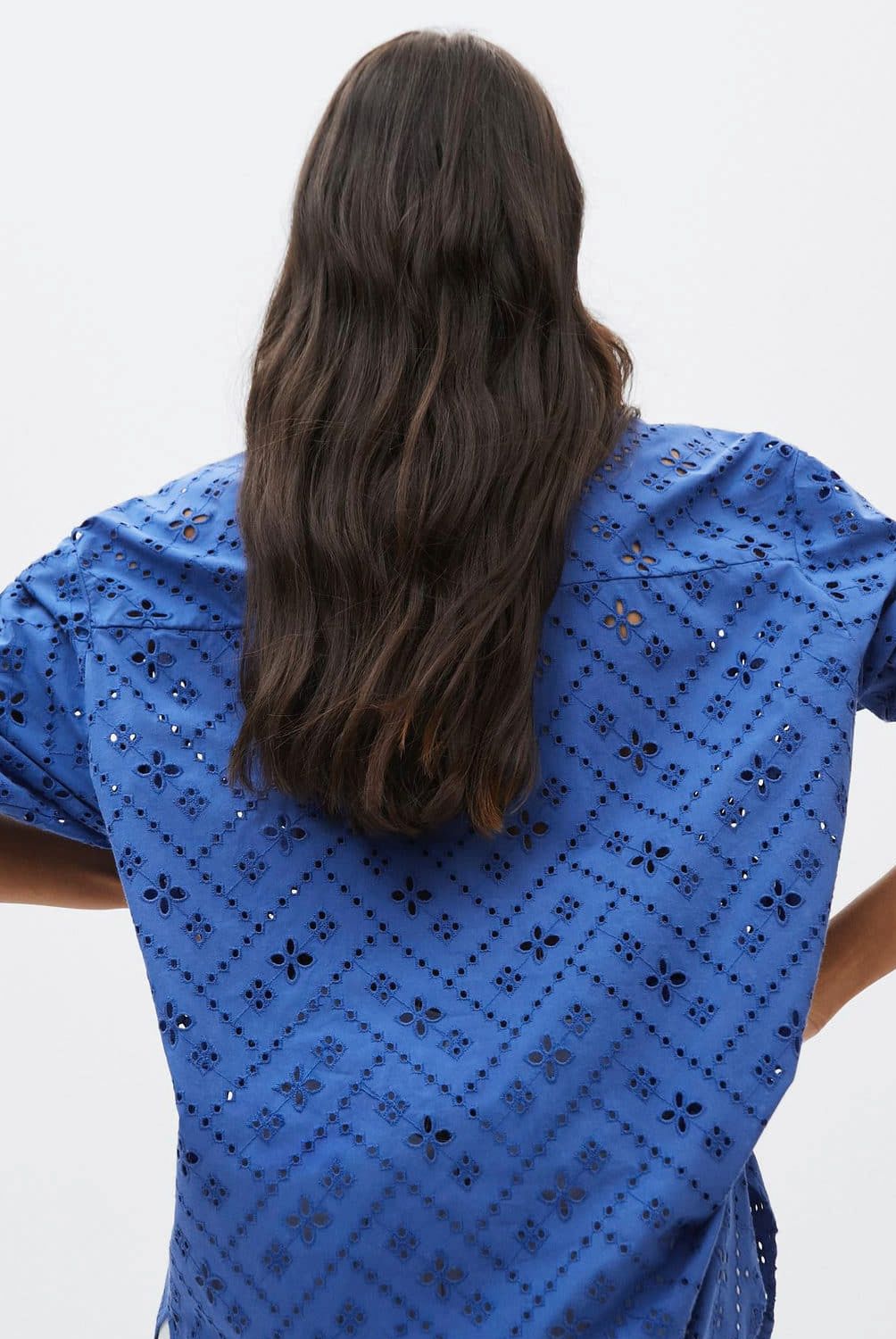 MANGO - Mango Blusa Bordado Suizo Constela Mujer