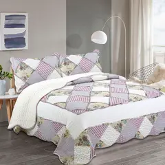 DORAL - Cubrecama Sh C/Aplic 2 Pl Diseño 4