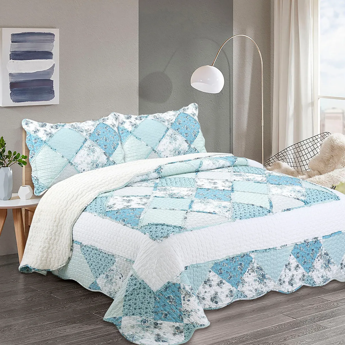 DORAL - Cubrecama Sh C/Aplic 2 Pl Diseño 5 Doral