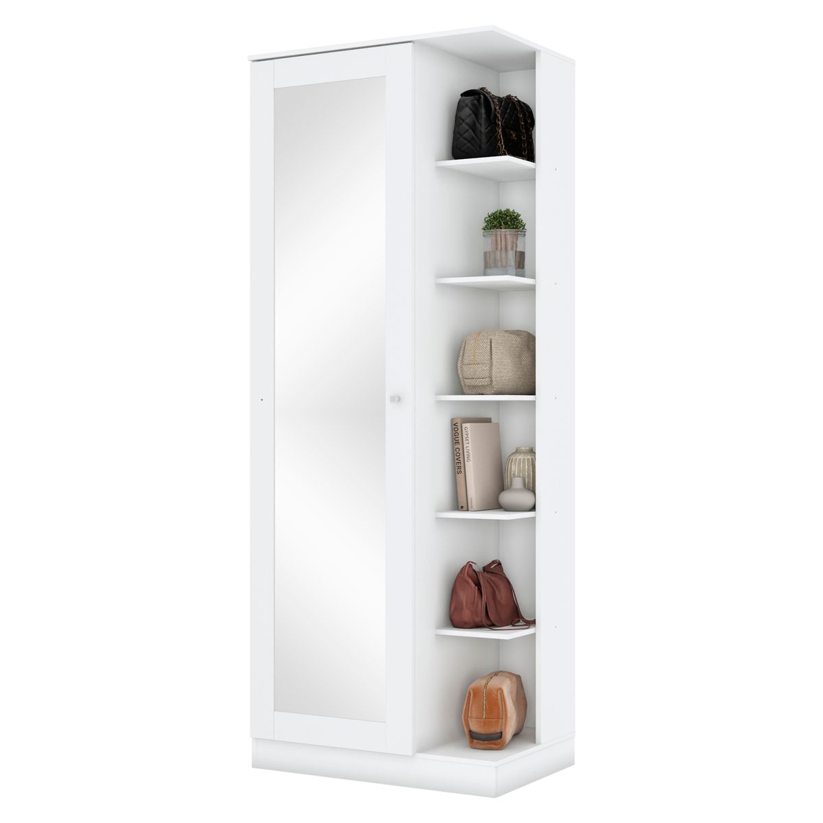 HOME MOBILI - Zapatero Mondari Blanco 1 Puertas 5 Epacios Home Mobili