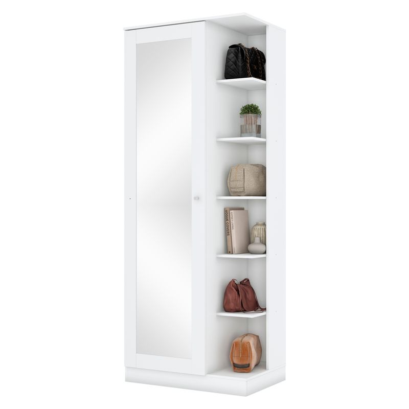 HOME MOBILI - Zapatera Mondari Blanco 1 Puertas 5 Epacios Home Mobili
