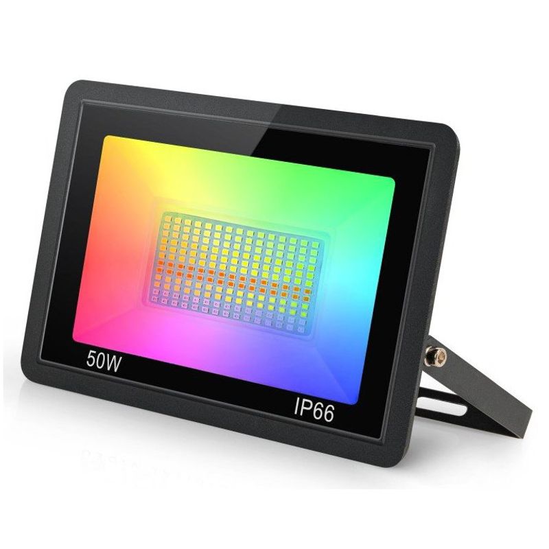 GENERICO - Foco Proyector Wifi Rgb Vhome  50W Alexa Google