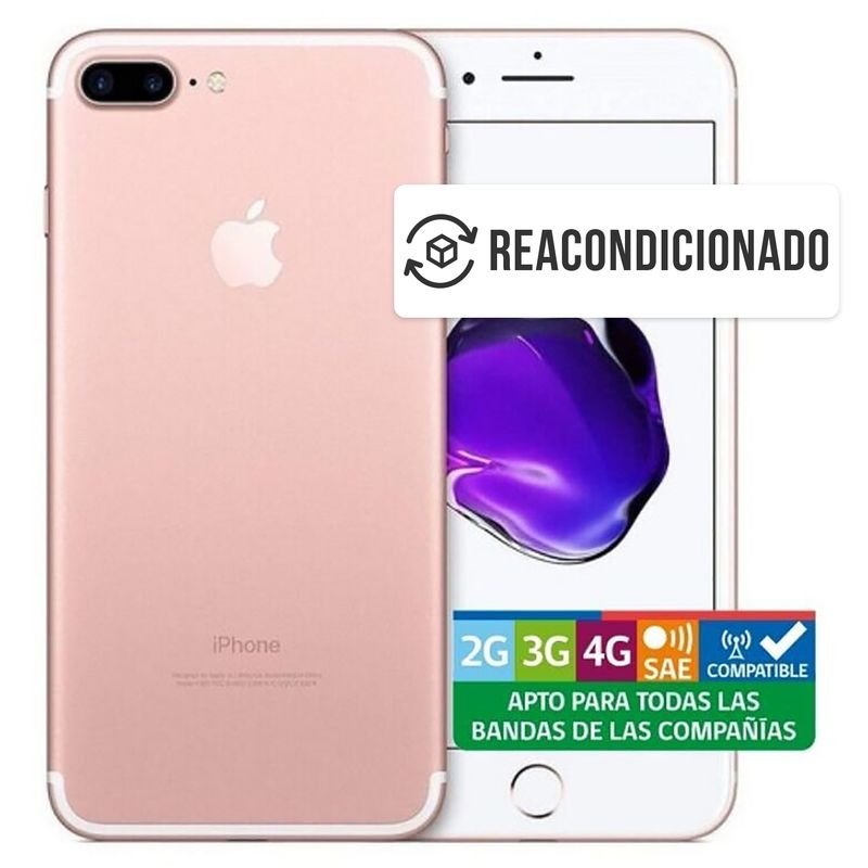 APPLE - Iphone 7 plus 128 Gb Rose Gold- Reacondicionados