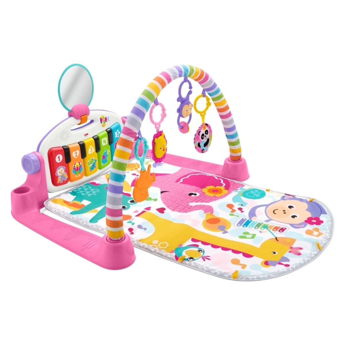 FISHER PRICE - F-P Gimnasio Deluxe Piano Pataditas Musicales Rosa Fisher Price