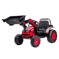 Auto De Juguete Retroexcavadora Bateria Roja Radiocontrolado