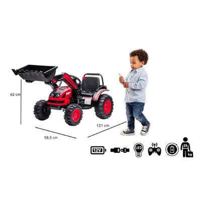 Imagen 2 del producto Auto De Juguete Retroexcavadora Bateria Roja Radiocontrolado