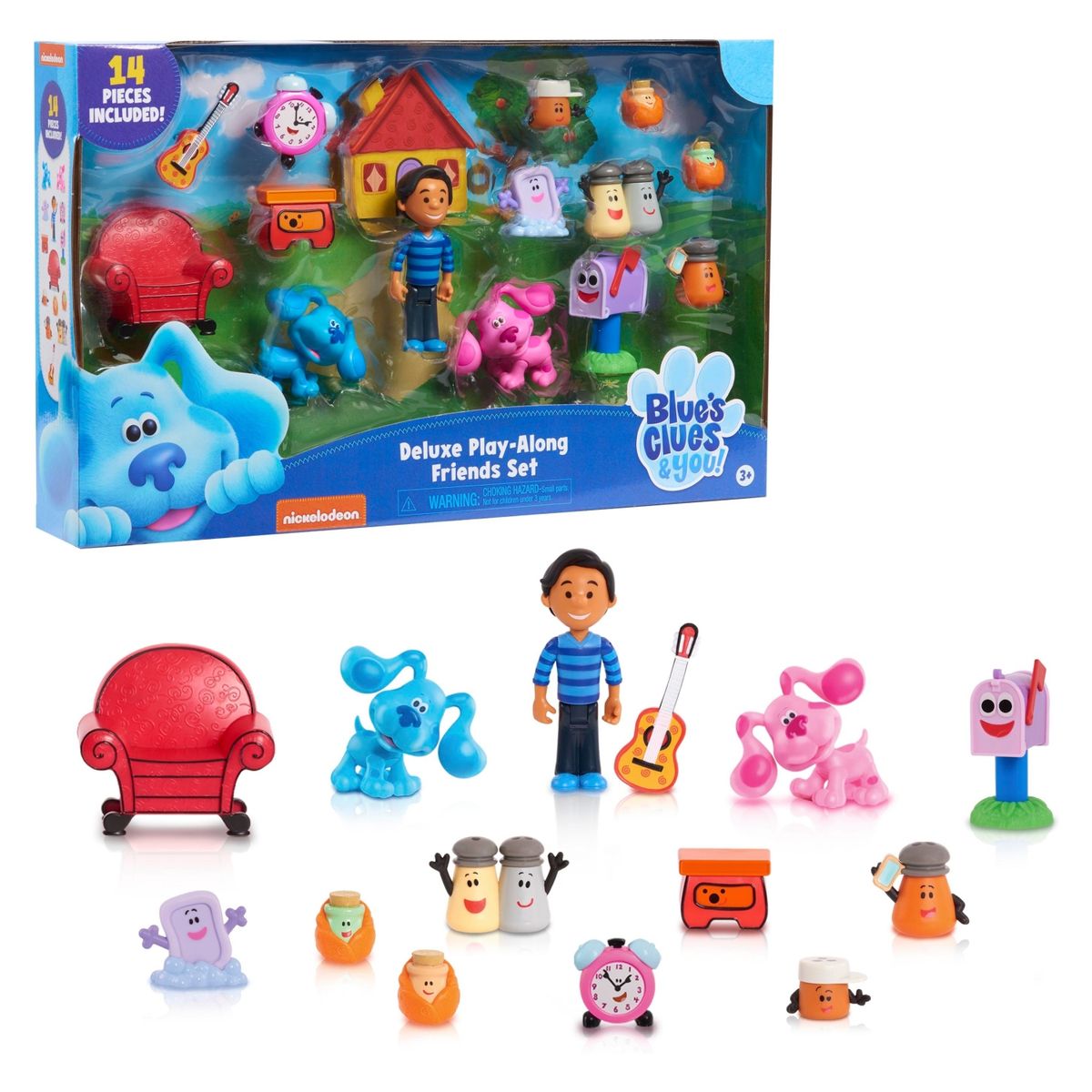 NICKELODEON - Pistasdebl Pistas De Blue Juguete Para Niños Y Tu Set 14 Figuras Nickelodeon