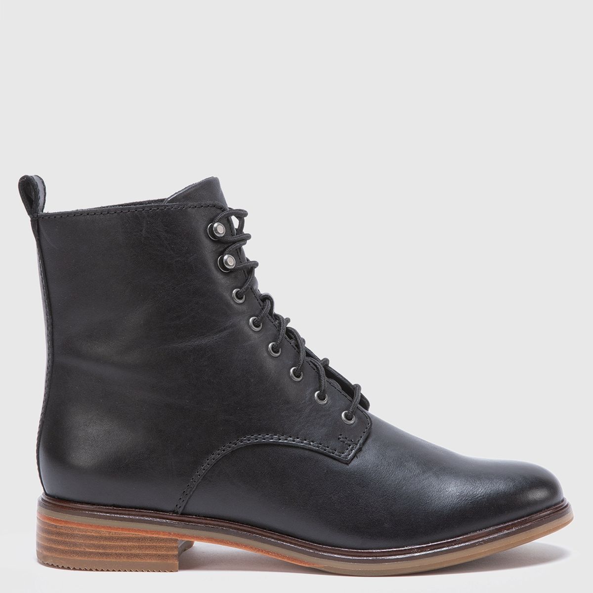 CLARKS - Botín Mujer Cuero Negro Clarks