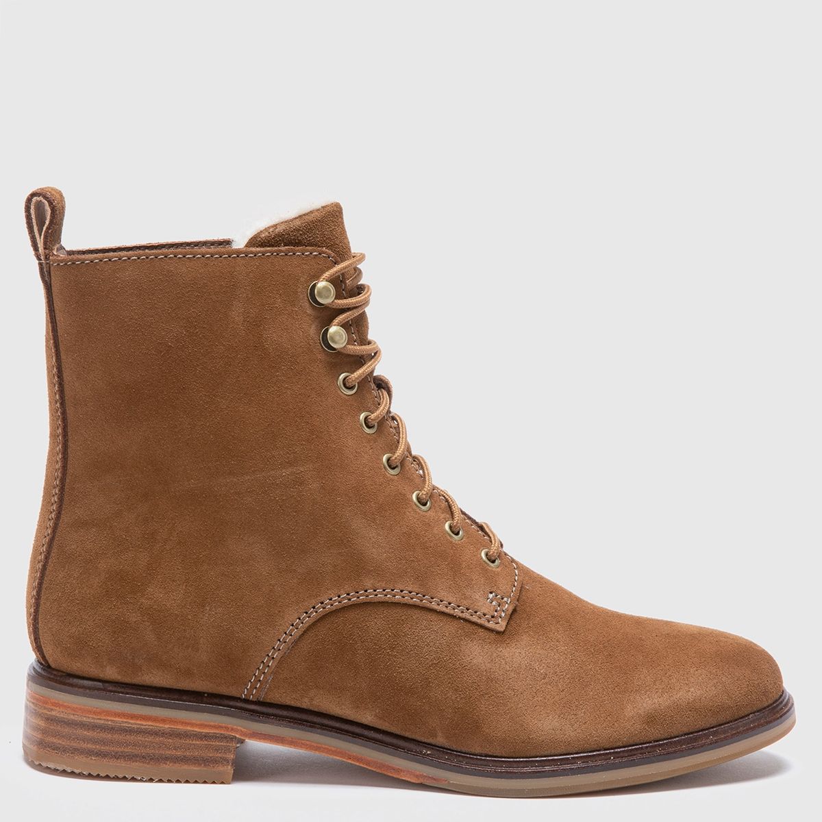 CLARKS - Botín Mujer Cuero Café Clarks