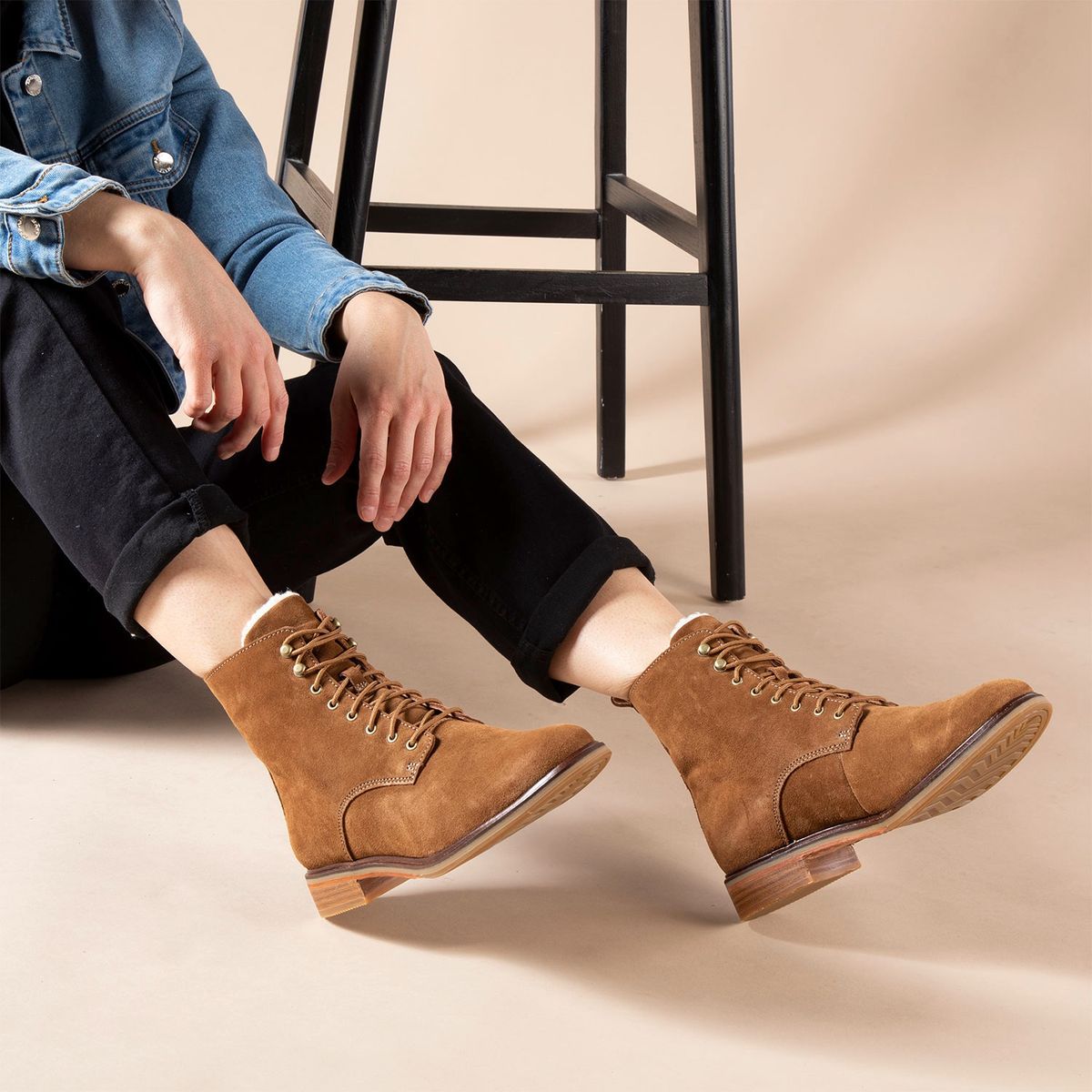 CLARKS - Botín Mujer Cuero Café Clarks