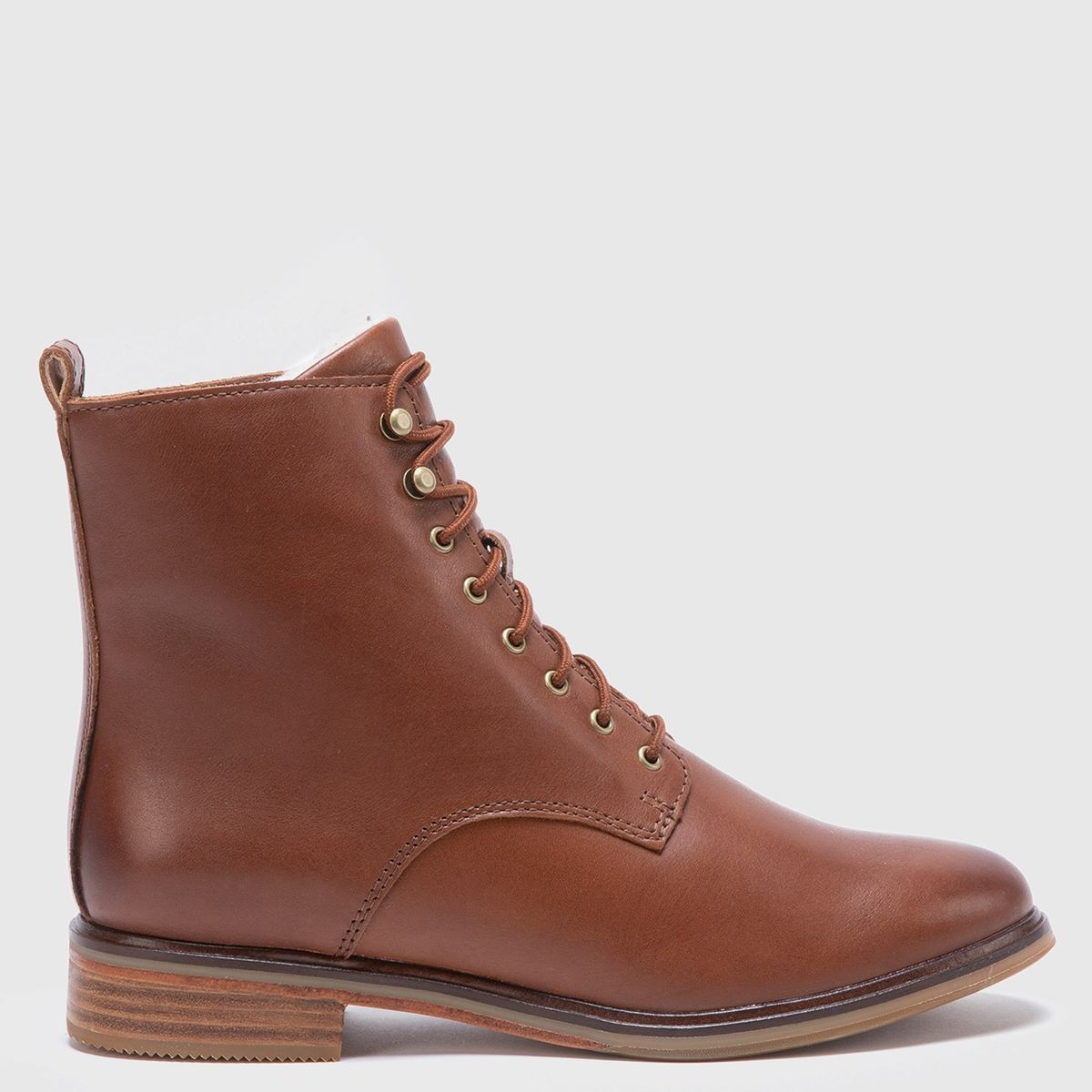 CLARKS - Botín Mujer Cuero Café Clarks