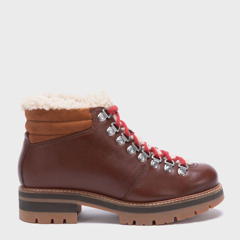 CLARKS - Botín Mujer Cuero Café Clarks
