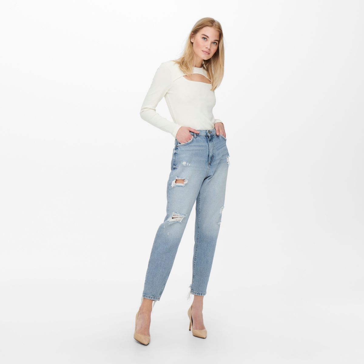 ONLY - Only Jeans Boyfriend Regualr Mujer