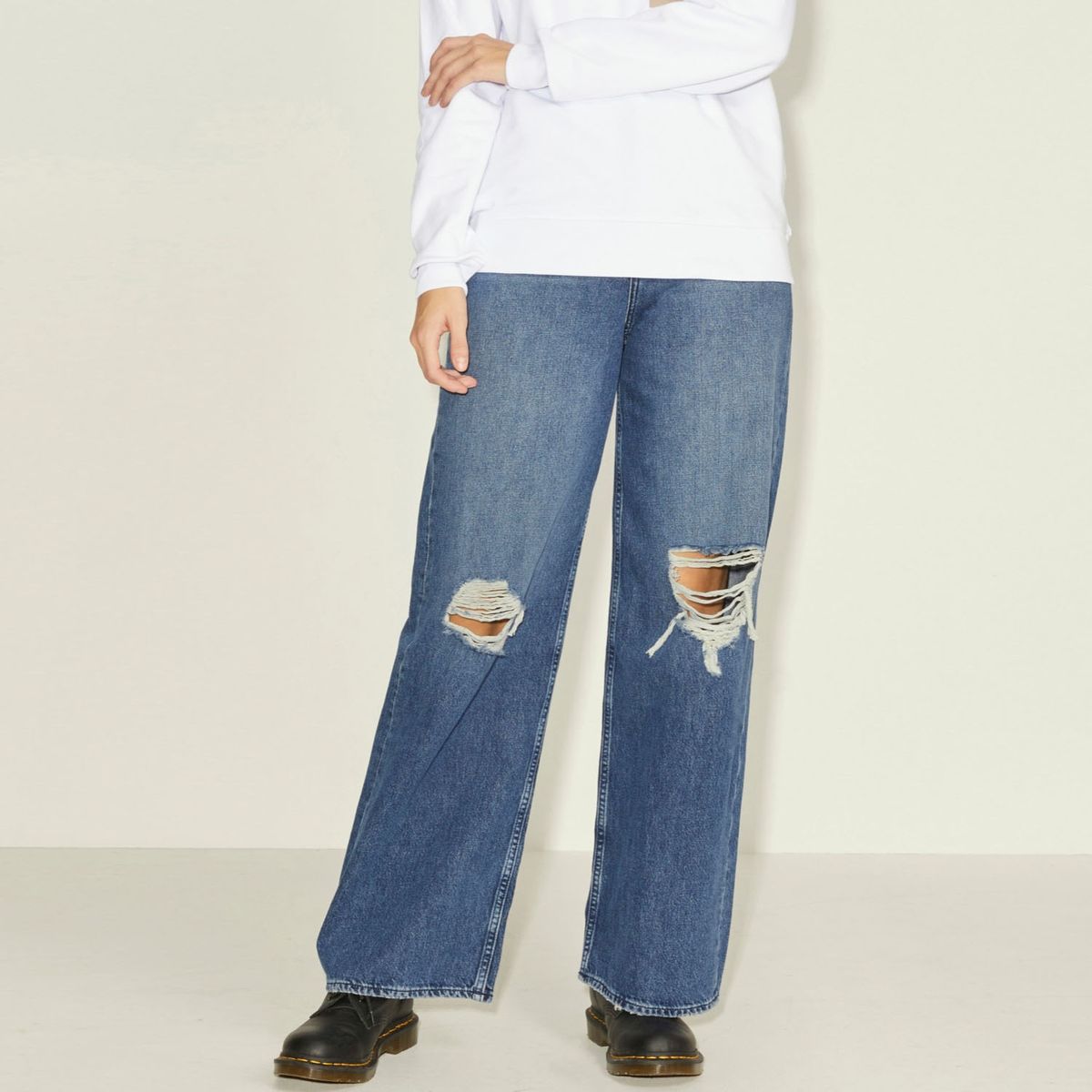 JJXX - Jeans Wide Leg Tiro Medio Mujer Jjxx