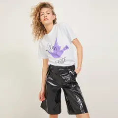 JJXX - Polera Estampada Manga Corta Algodón Mujer