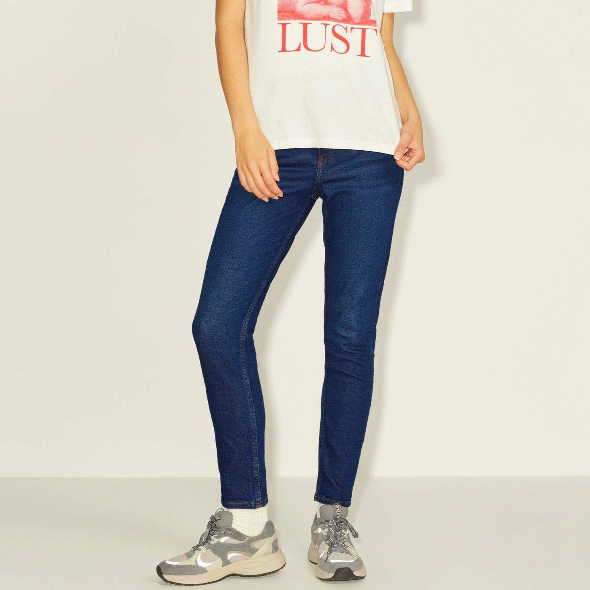 JJXX - Jeans Slim Tiro Alto Algodón Mujer JJXX