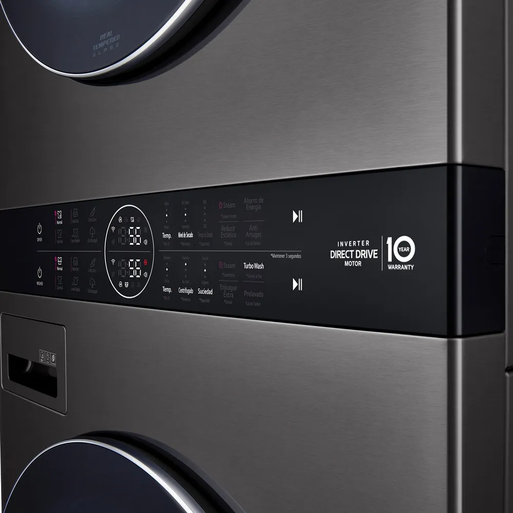 LG WK22BS6 WashTower 22/16 kg Negro, foto 4