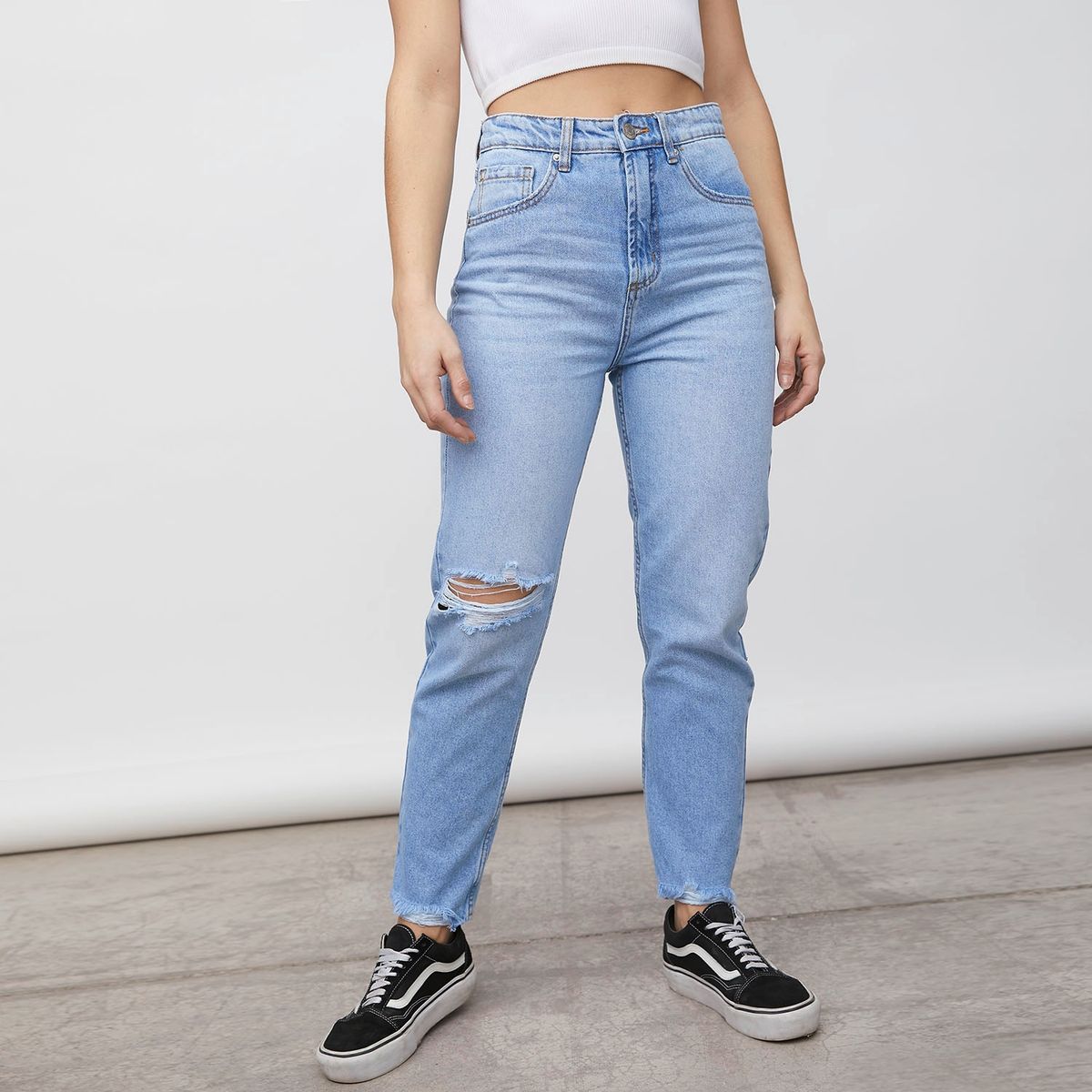 AMERICANINO - Americanino Jeans Mom Tiro Alto Mujer