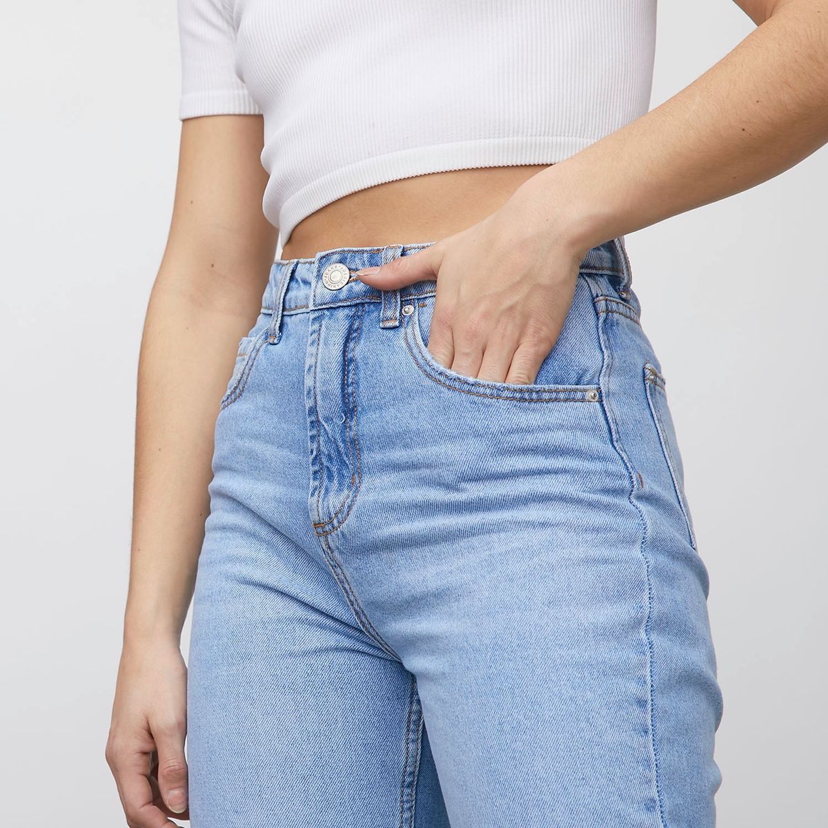 AMERICANINO - Americanino Jeans Mom Tiro Alto Mujer