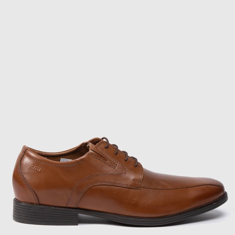 CLARKS - Zapato Formal Hombre Cuero Café Clarks