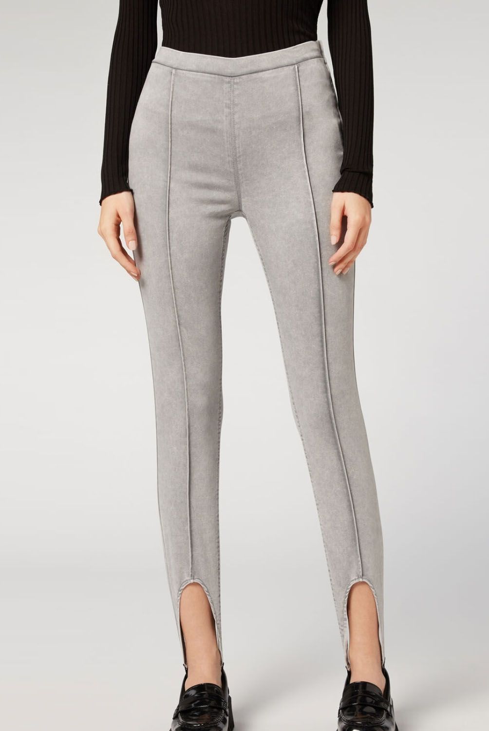 CALZEDONIA - Calzedonia Leggings Denim Con Estribo