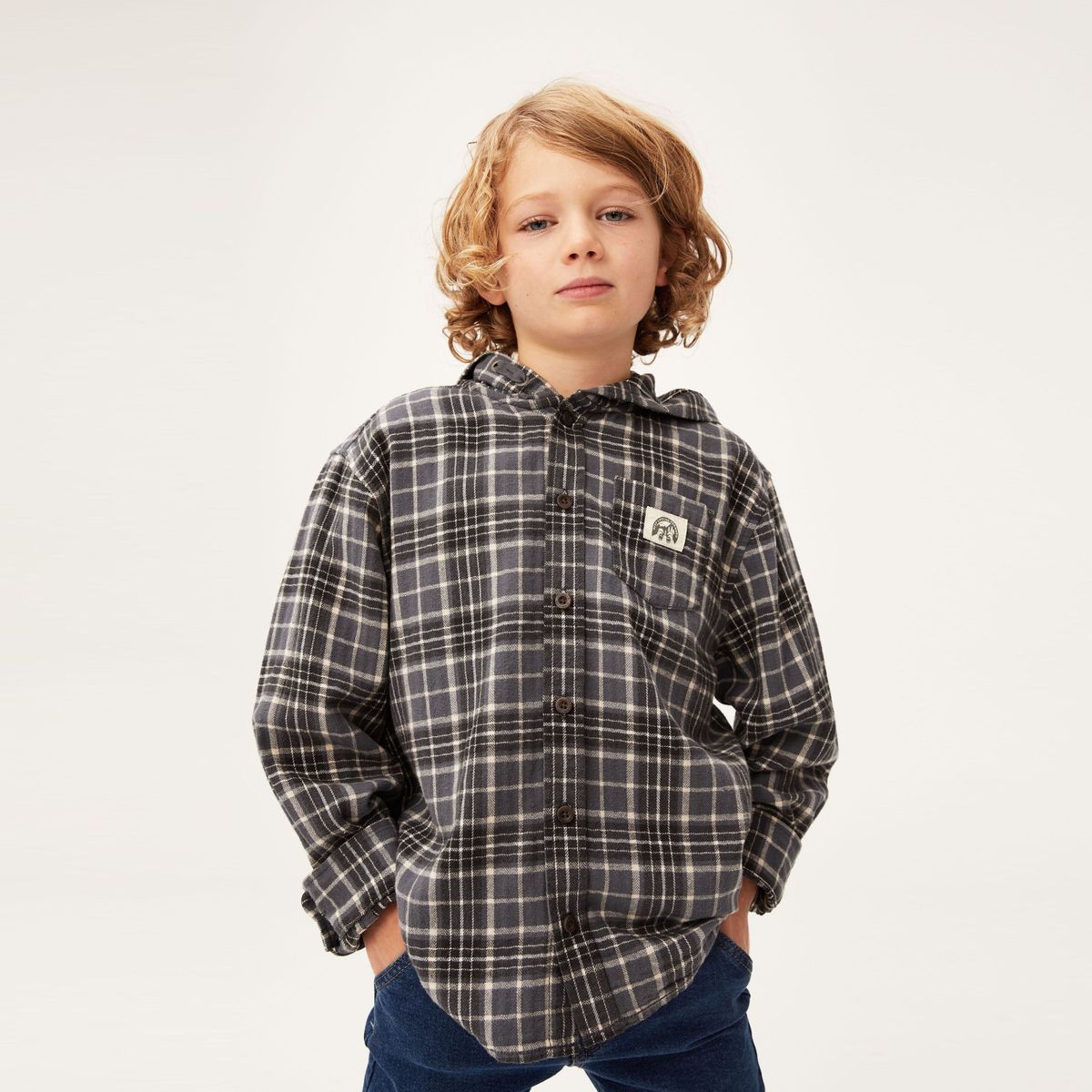 COTTON ON - Camisa Con Capucha Niño Cotton On