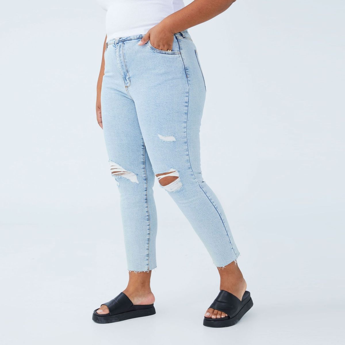 COTTON ON - Jeans Skinny Tiro Alto Mujer Cotton On