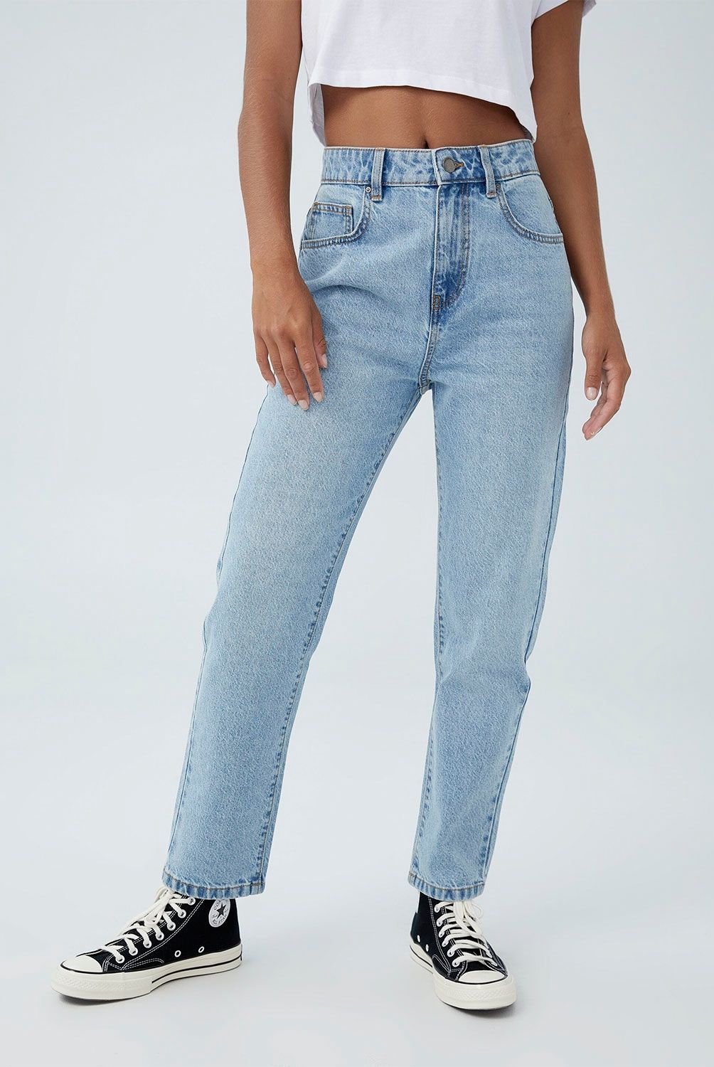 COTTON ON - Jeans Mom Tiro Alto Mujer Cotton On