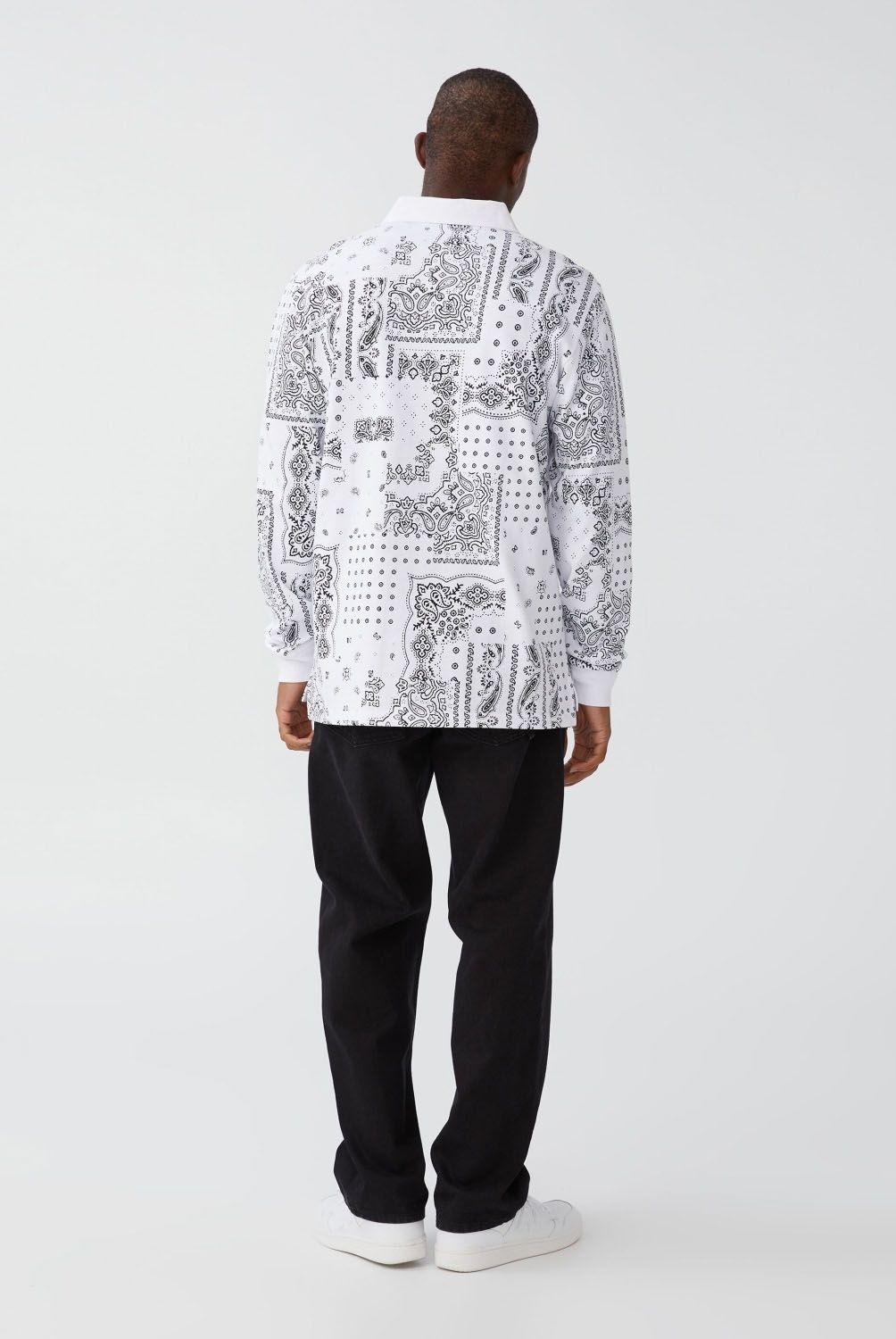 COTTON ON - Polera Manga Larga Cuello Piqué Algodón Hombre Cotton On
