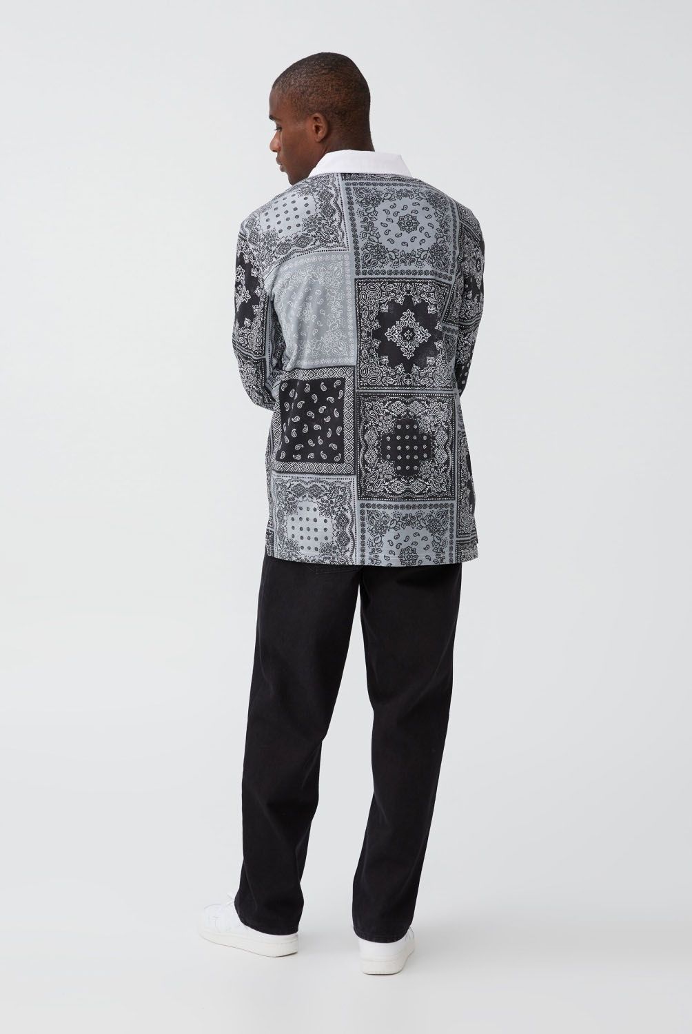 COTTON ON - Polera Manga Larga Cuello Piqué Algodón Hombre Cotton On