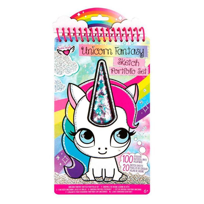 FASHION - Fashion Angels Portafolio Unicornio De Fantasia Para Colorear