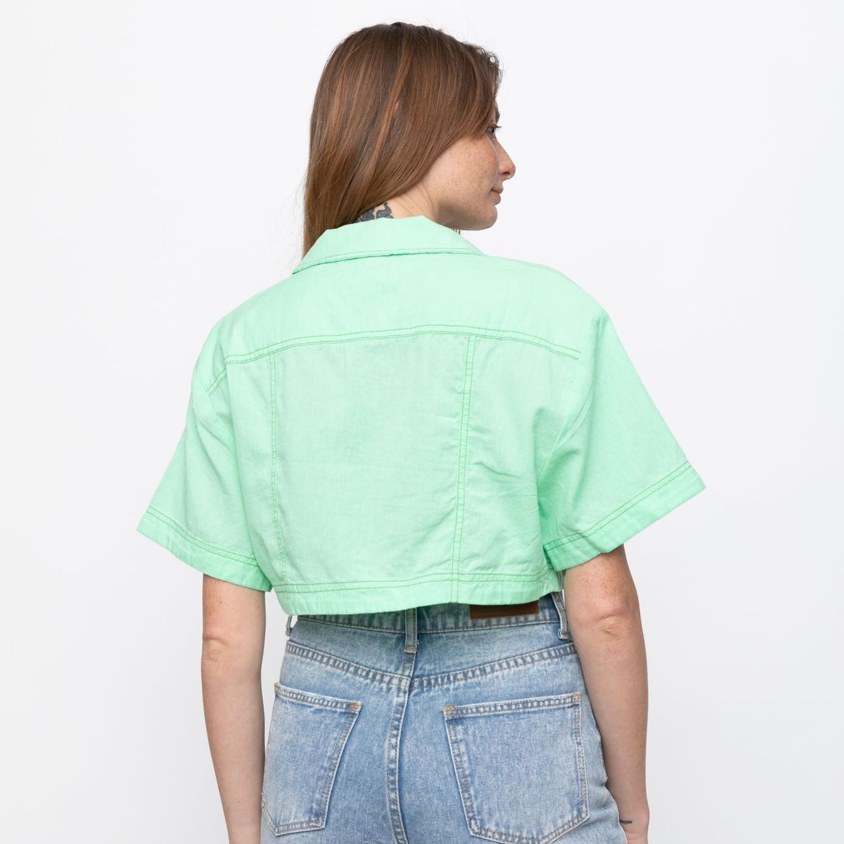 FREE PEOPLE - Blusa Corta Mujer Free People