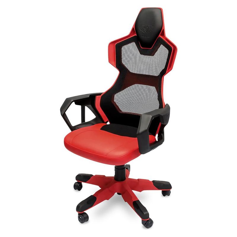 E BLUE - Silla Gamer E-Blue Cobra Ergo Negro/Rojo