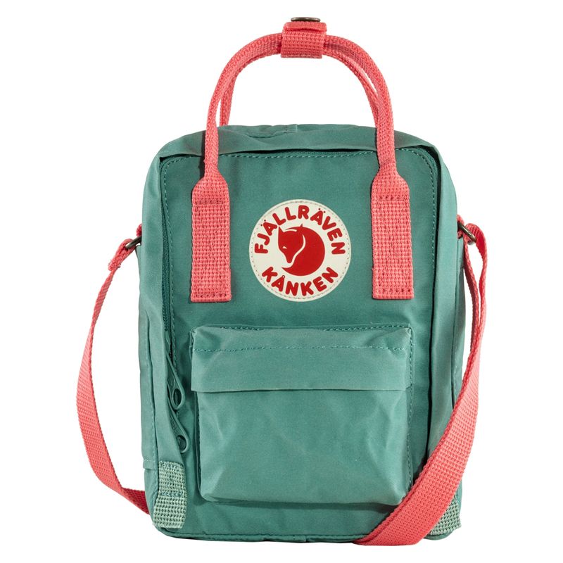 FJALLRAVEN - Fjallraven Kanken Mochila Sling Forest Green-Peach Pink Unisex