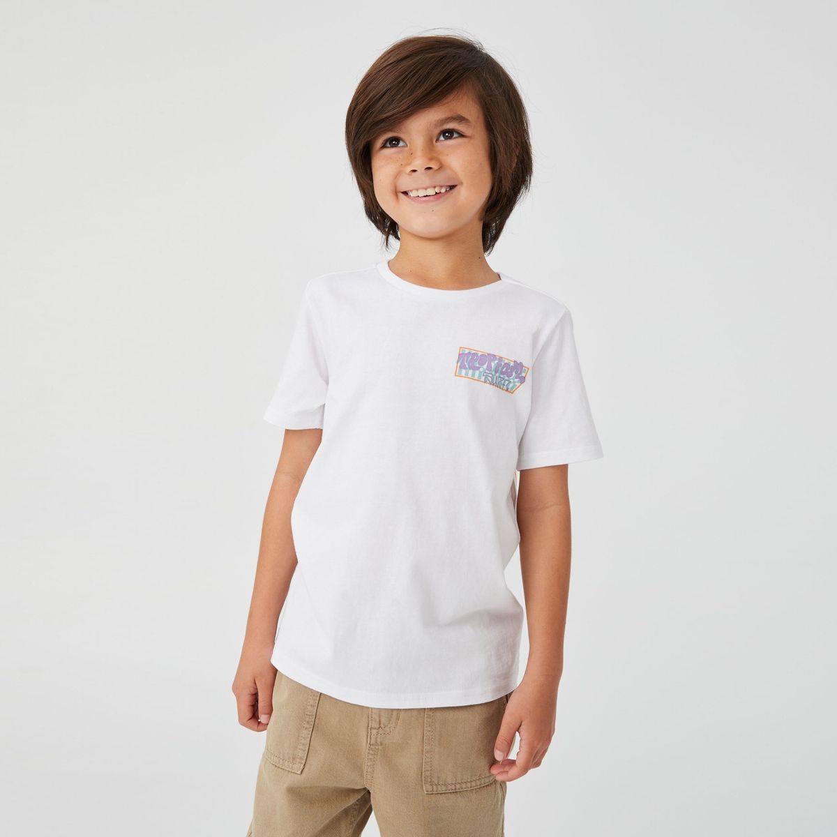 COTTON ON - Polera Algodón Manga Corta Niño Cotton On