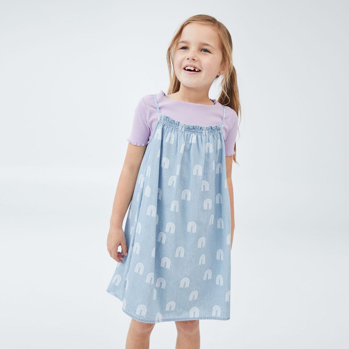 COTTON ON - Vestido Manga Corta Niña Cotton On