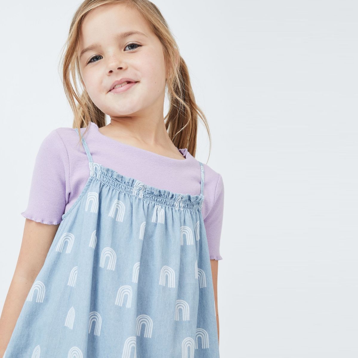 COTTON ON - Vestido Manga Corta Niña Cotton On