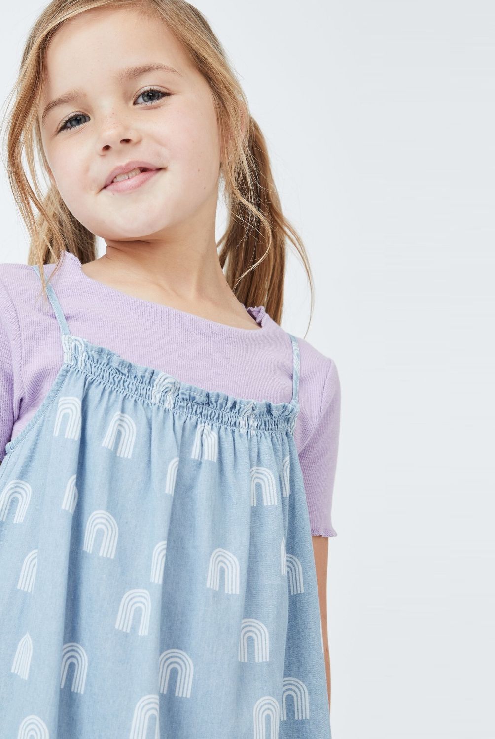COTTON ON - Vestido Manga Corta Niña Cotton On