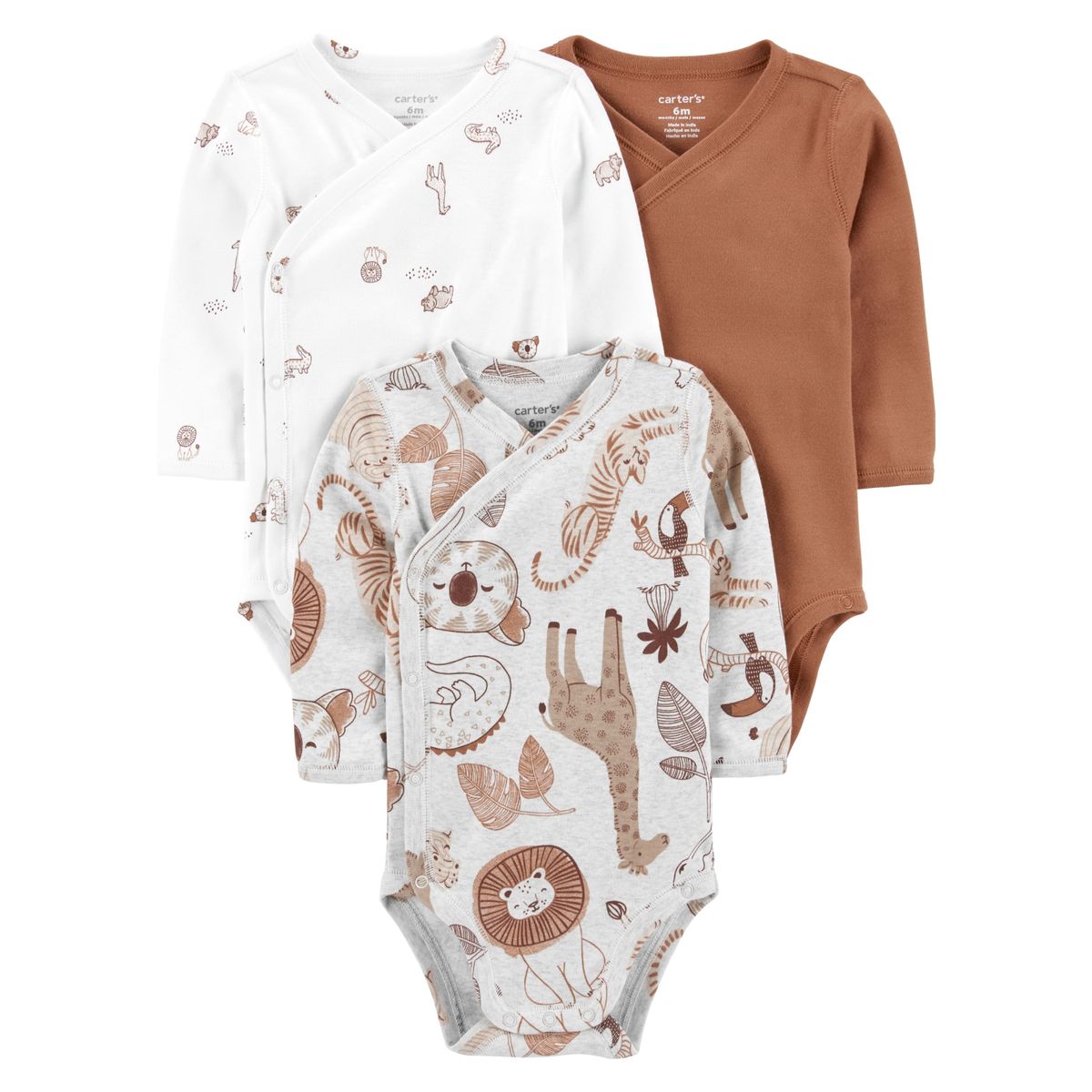 CARTER'S - Bodies Algodón Pack 3 Unidades Bebe Unisex Carter´s