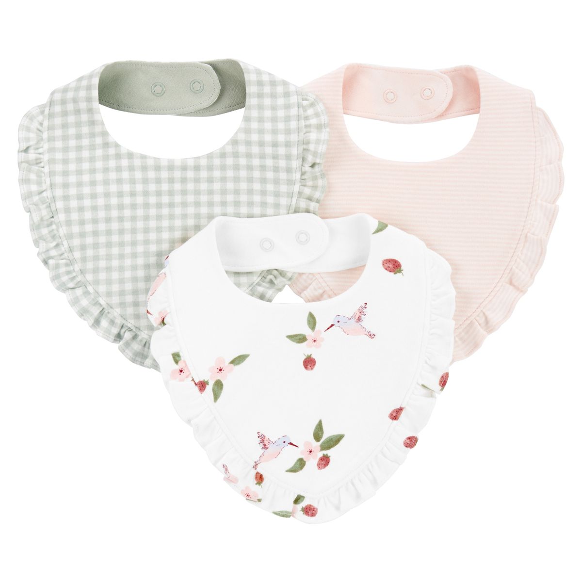 CARTER'S - Babero Pack 3 Unidades Bebé Niña Carter's