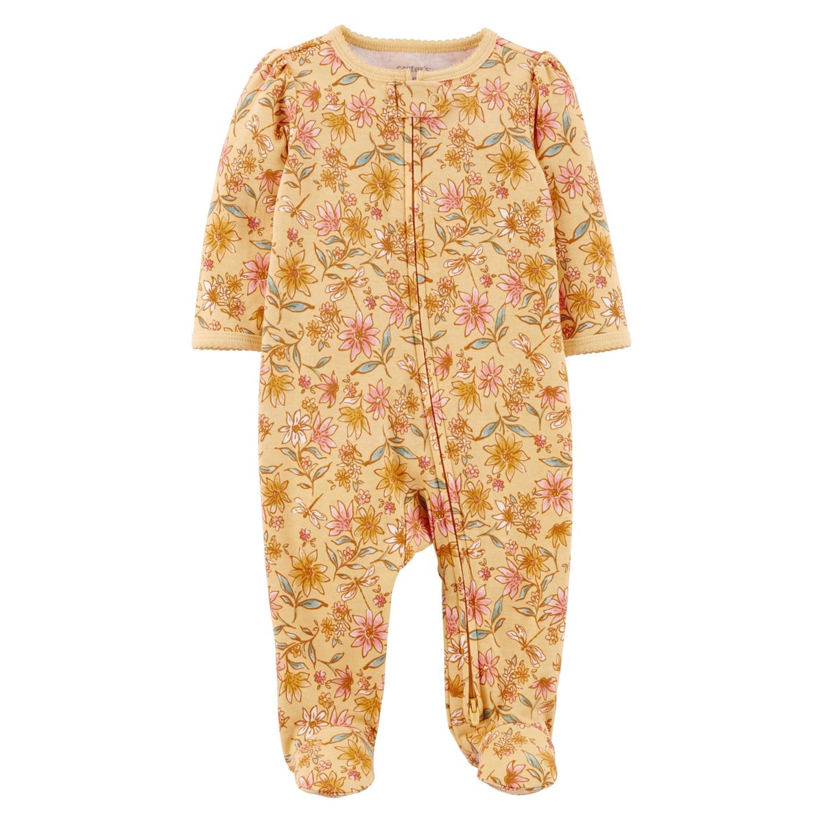 CARTER'S - Pijama Algodón Flores Cierre Bidireccional Bebé Niña Carter's