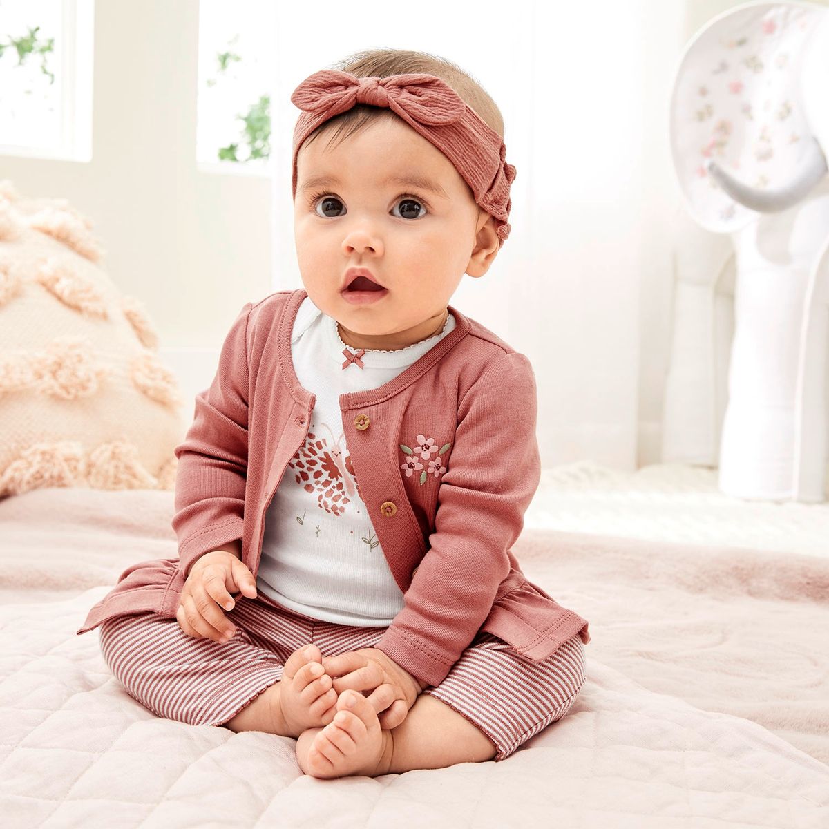 CARTER'S - Carter´s Conjunto 3 Piezas Chaleco, Calza y Body Bebé Niña