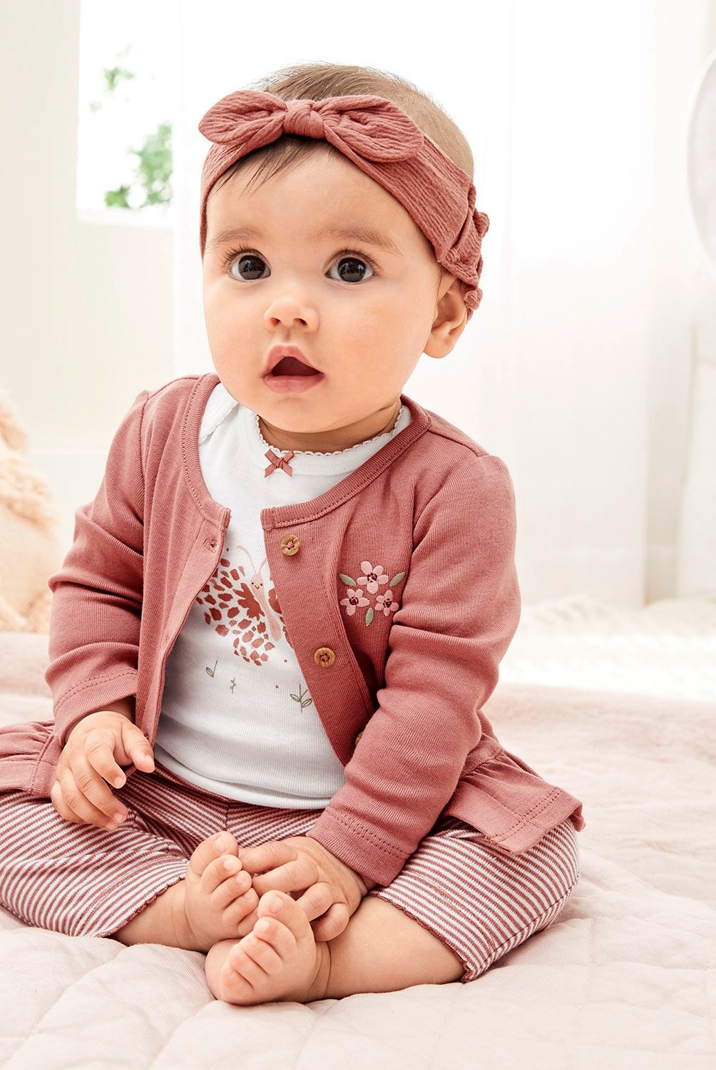 CARTER'S - Carter´s Conjunto 3 Piezas Chaleco, Calza y Body Bebé Niña