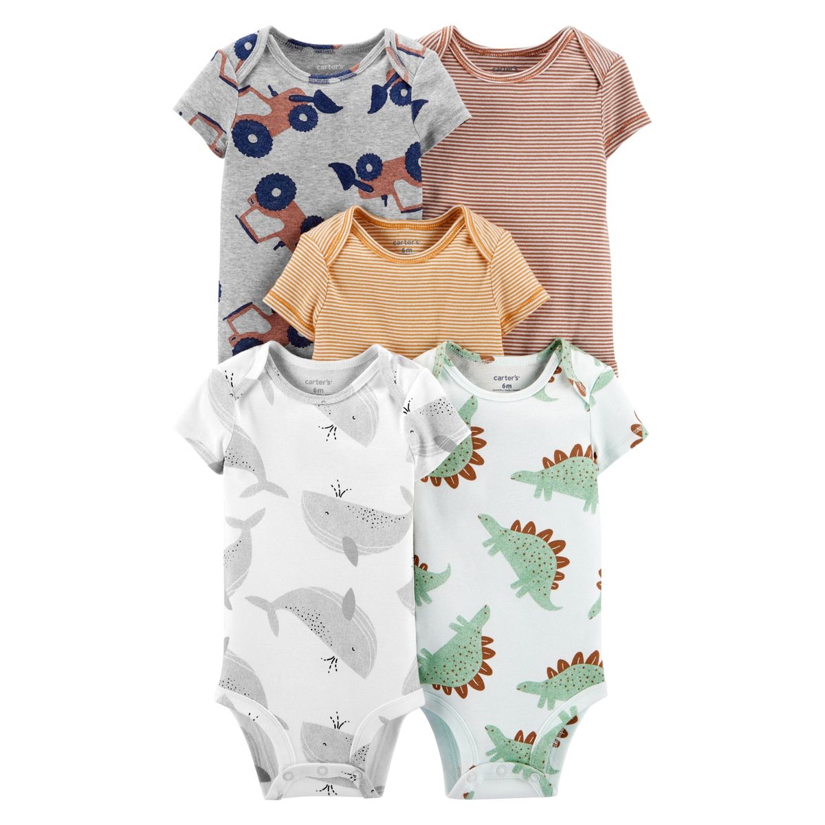 CARTER'S - Bodies Algodón Pack 5 Unidades Bebé Niño Carter's