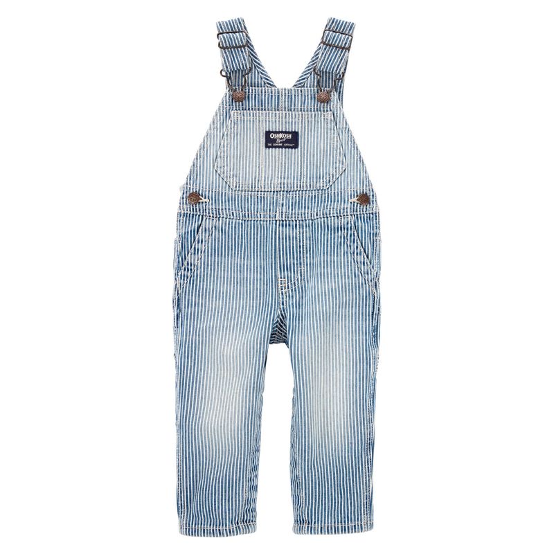 OSHKOSH - Jardinera Mezclilla Rayas Bebé Niño Oshkosh