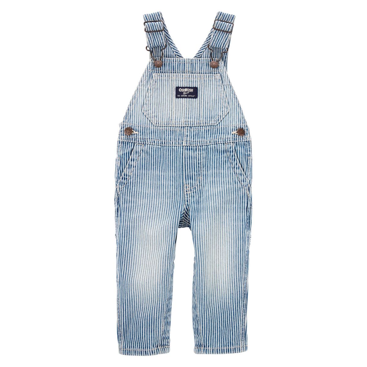 OSHKOSH - Jardinera Mezclilla Rayas Bebé Niño Oshkosh